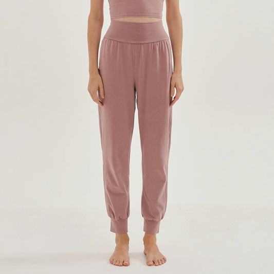 SANTOSHA High-Rise Jogger With Side Pockets (dry rose)