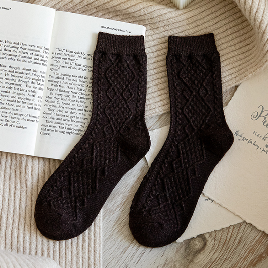KOTO Wool-Blend Socks (brown)