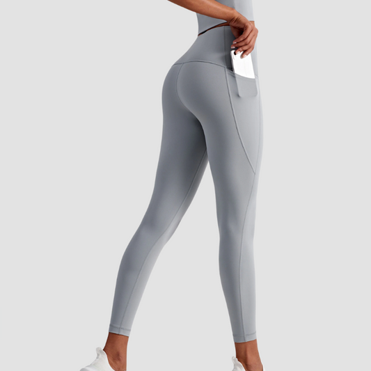 COMFLEX Contour Leggings With Pockets (ash blue)