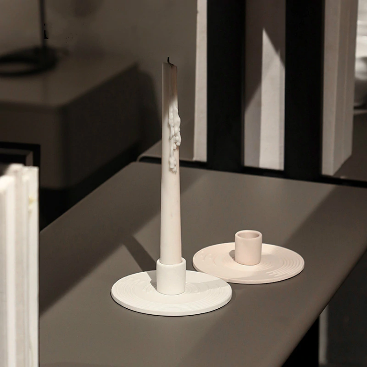 Nordic Style Ceramic Candlestick - Morandi Hygge