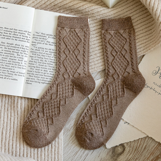 KOTO Wool-Blend Socks (taupe)